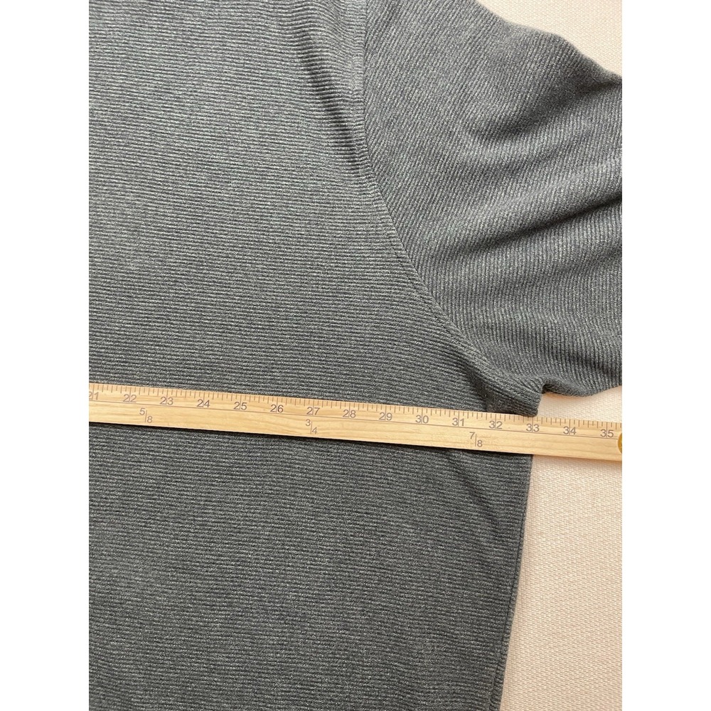 Van Heusen Flex Mens Quarter-Zip Pullover Shirt 4XLT Big & Tall Gray Minimalist - Picture 9 of 14